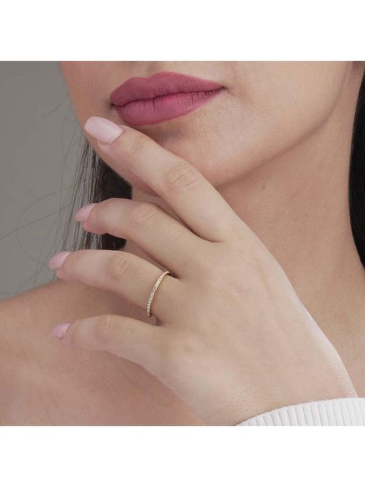 Palmonas Sparkling Serenity Gold Ring for Womens