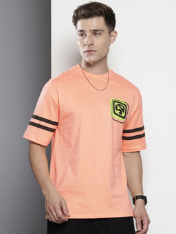 The Indian Garage Co - Men Boxy Fit Scooby-Doo Printed Crew Neck T-Shirt