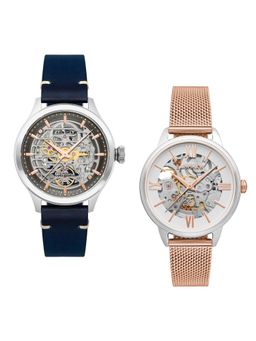 Earnshaw - Baron and Anning Limited Edition Automatic Round Dial Couple Watch - ES-8229-SET-05