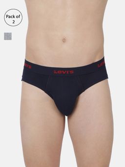 Levi's - Men Cotton Solid Classic Briefs Snug Fit (pack Of 2) Multi-Color