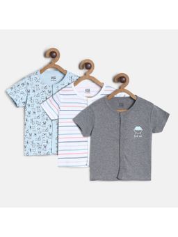 MINI KLUB - Baby Boys Multi Front Open Vest (Set of 3)