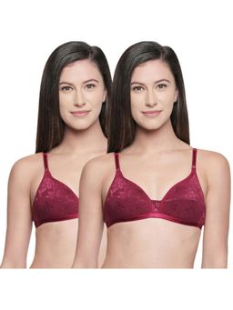 Bodycare - Perfect Coverage Padded Bra-Pack Of 2 - Maroon