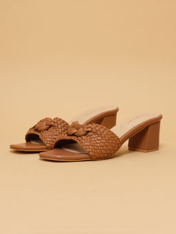 ERIDANI - Juiliya Woven Heels Tan