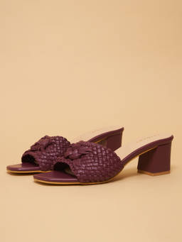 ERIDANI - Juiliya Woven Heels Wine
