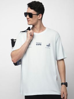 R&B - White Typography Casual Men T-Shirt
