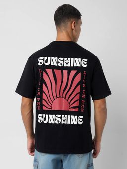 R&B - Black Typography Men Casual T-Shirt