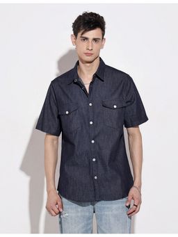 SHOWOFF - Men Blue Regular Fit Shirt