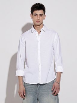 SHOWOFFFF - Men White Regular Fit Shirt