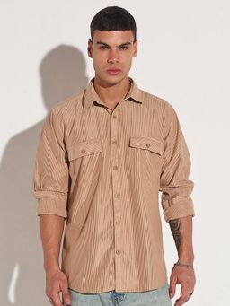 SHOWOFF - Edition Men Beige Regular Fit Shirt