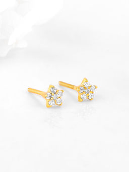 GIVA - Sterling Silver Golden Star Constellation Studs For Women(One Size)