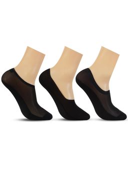 Bonjour - Mens Low-Cut Ankle Anti-Slip Grip No-Show Socks - Black