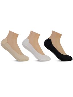 Bonjour - Mens Low-Cut Ankle Anti-Slip Grip No-Show Socks - Multi-Color