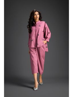 Deepika Arora - Pink Embellished/Sequined Co-Ord (Set of 2)