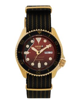 SEIKO - New 5 Sports Analog Red Dial Mens Watch-Srph80K1