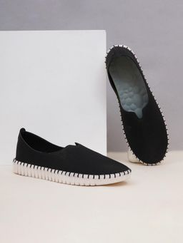 Sherrif Shoes - Women Black Casual Solid Ballerinas