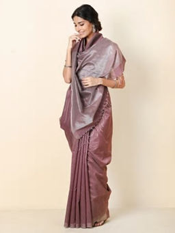 Fabindia - Cotton Silk Striped Sari