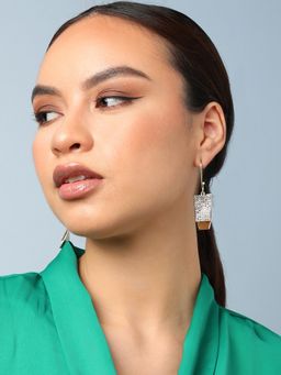 Sohi - Gold Plated Party Designer Stone Drop Earring for Women