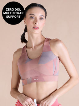 Kica - Strappy Mid-Impact Sports Bra with Removable Pads in KICASKN™ Fabric