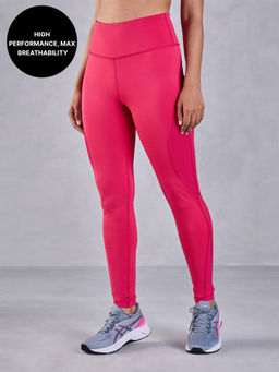 Kica - High-Rise Athletic Leggings in KICASKN™ Fabric with Mesh Panel