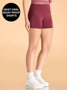 Kica - High-Waisted Workout Booty Shorts with Pockets in KICASKN™ Fabric