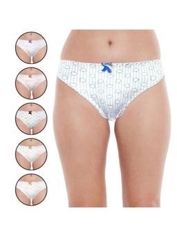 Bodycare - Women's Printed Cotton Briefs in Pack of 6 - Multi-color