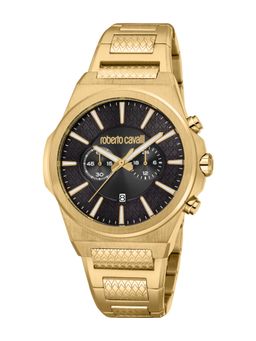 Roberto Cavalli - Dominio Men Analog Round Stainless Steel Black Watch-Rc5G150M0065 (M)