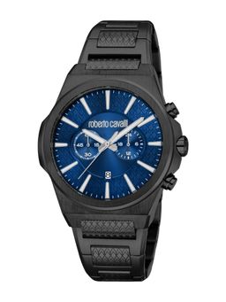 Roberto Cavalli - Dominio Men Analog Round Stainless Steel Blue Watch-Rc5G150M0075 (M)