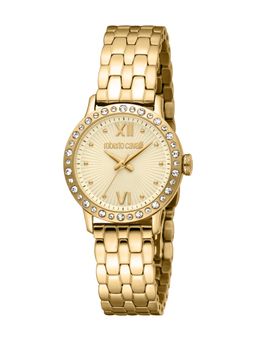 Roberto Cavalli - Gemma Women Analog Round Stainless Steel Gold Watch-Rc5L119M0065 (M)