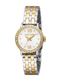 Roberto Cavalli - Gemma Women Analog Round Stainless Steel Silver Watch-Rc5L119M0085 (M)