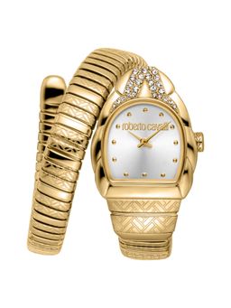 Roberto Cavalli - Aurora Women Analog Asymmetrical Stainless Steel Silver Watch-Rc5L133M0035 (M)