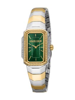 Roberto Cavalli - Eterna Women Analog Square Stainless Steel Green Watch-Rc5L140M0065 (M)