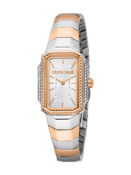 Roberto Cavalli - Eterna Women Analog Square Stainless Steel Silver Watch-Rc5L140M0075 (M)