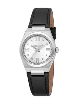 Roberto Cavalli - Speranza Women Analog Round Leather Silver Watch-Rc5L145L0015 (M)