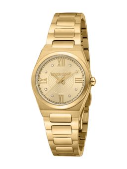 Roberto Cavalli - Speranza Women Analog Round Stainless Steel Gold Watch-Rc5L145M0065 (M)