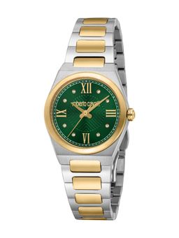 Roberto Cavalli - Speranza Women Analog Round Stainless Steel Green Watch-Rc5L145M0095 (M)