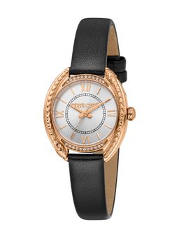 Roberto Cavalli - Rinascita Women Analog Round Leather Silver Watch-Rc5L153L0035 (M)