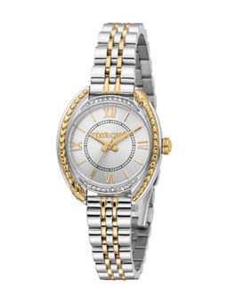 Roberto Cavalli - Rinascita Women Analog Round Stainless Steel Silver Watch-Rc5L153M0075 (M)