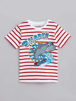 Hopscotch - White Pure Cotton Applique T-Shirt