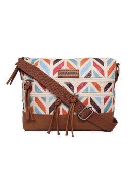 Astrid - Multicolor Multicompartment Sling Bag with Front Chain Pockets for Women