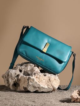 Accessorize London - Womens Green Puffer Cross Body Bag