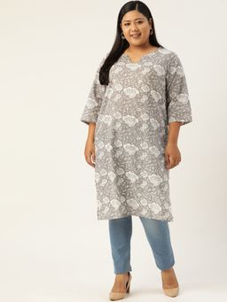 theRebelinme - Womens Green Floral Printed Cotton Top