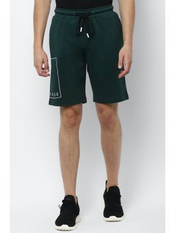 Allen Solly - Mens Graphic Green Shorts