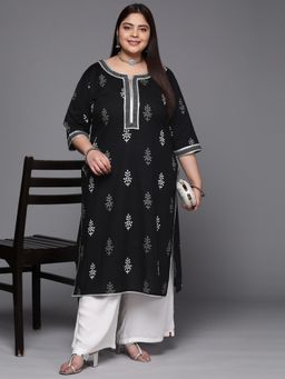 Libas - Women Printed Cotton Straight Kurta