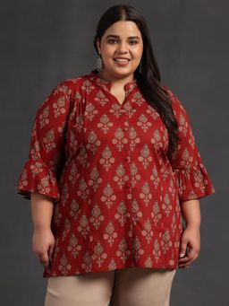 Libas - Women Printed Cotton A-Line Tunic