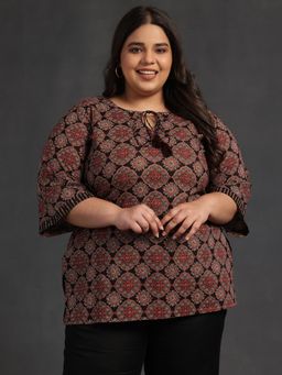 Libas - Women Printed Cotton Straight Tunic