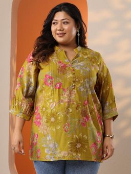 Extra love by Libas - Women Printed Silk Blend Straight Tunic