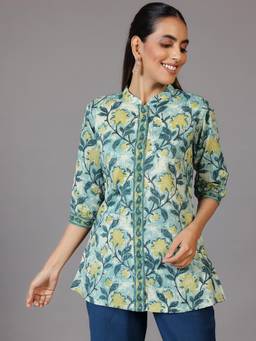 Libas - Women Printed Cotton Straight Tunic
