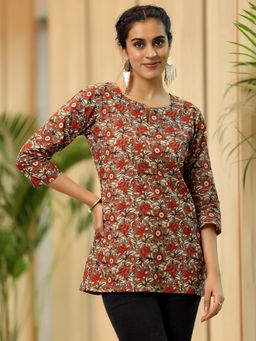 Libas - Women Printed Cotton Straight Tunic
