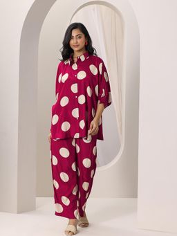 Libas - Women Printed Rayon Regular Co-Ord Set