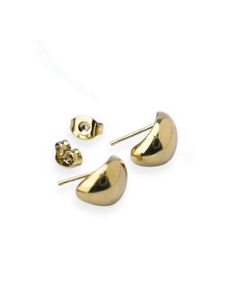 Palmonas - Half Hoops Stud Earrings 18K Gold Plated